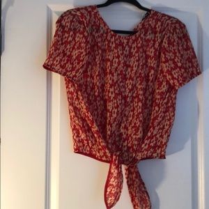 Size XS floral printed madewell blouse